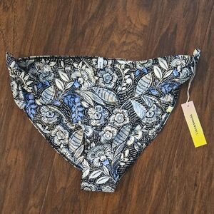 Summersalt Black and Blue Floral Bikini Bottoms 8